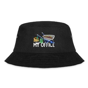 Retro Graphic Gardener Horticulturist Gardening La - Bucket Hat - Schwarz - Vorne - Lela (165cm)
