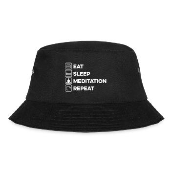 Meditation Is My Superpower Meditating Spiritualit - Bucket Hat - Schwarz - Vorne - Lela (165cm)
