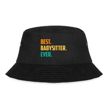 Best Babysitter Ever Daycare Provider Babysitting - Bucket Hat - Schwarz - Vorne - Lela (165cm)