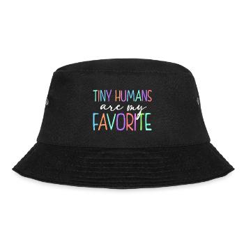Tiny Humans Are My Favorite Daycare Provider Teach - Bucket Hat - Schwarz - Vorne - Lela (165cm)