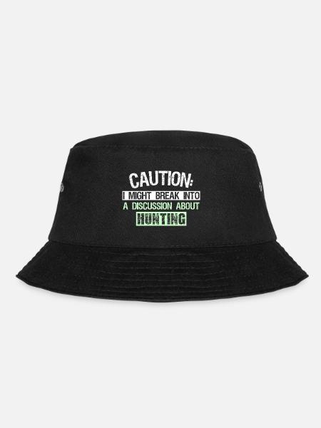 Caution - Bucket Hat - Schwarz