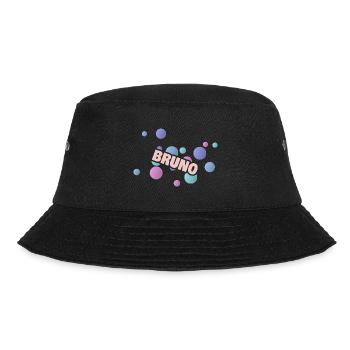Geschenk für Bruno - Bucket Hat - Schwarz - Vorne - Lela (165cm)