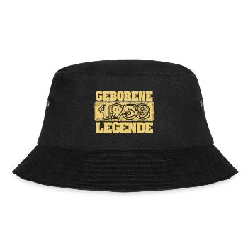 1958 - Bucket Hat - Schwarz - Vorne - Lela (165cm)