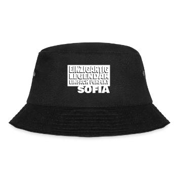 Sofia als Vorname - Bucket Hat - Schwarz - Vorne - Lela (165cm)