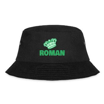 Geschenk für Roman - Bucket Hat - Schwarz - Vorne - Lela (165cm)