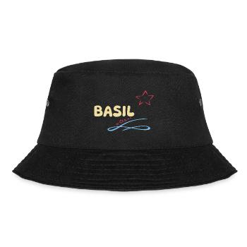 Geschenk Basil - Bucket Hat - Schwarz - Vorne - Lela (165cm)