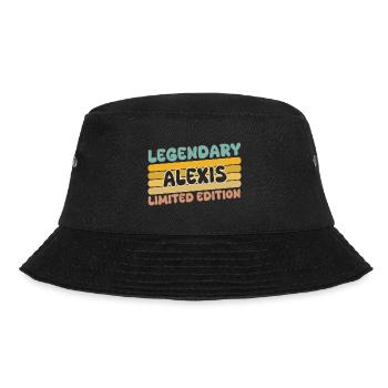 Alexis as a name - Bucket Hat - black - Front - Lela (165cm)