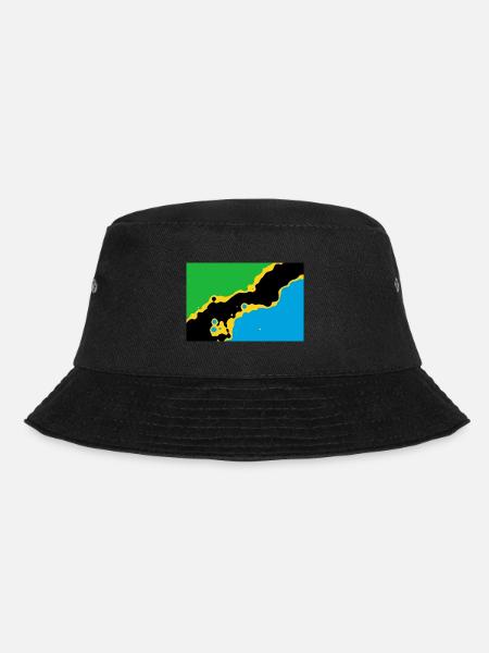 Tansania - Bucket Hat - Schwarz