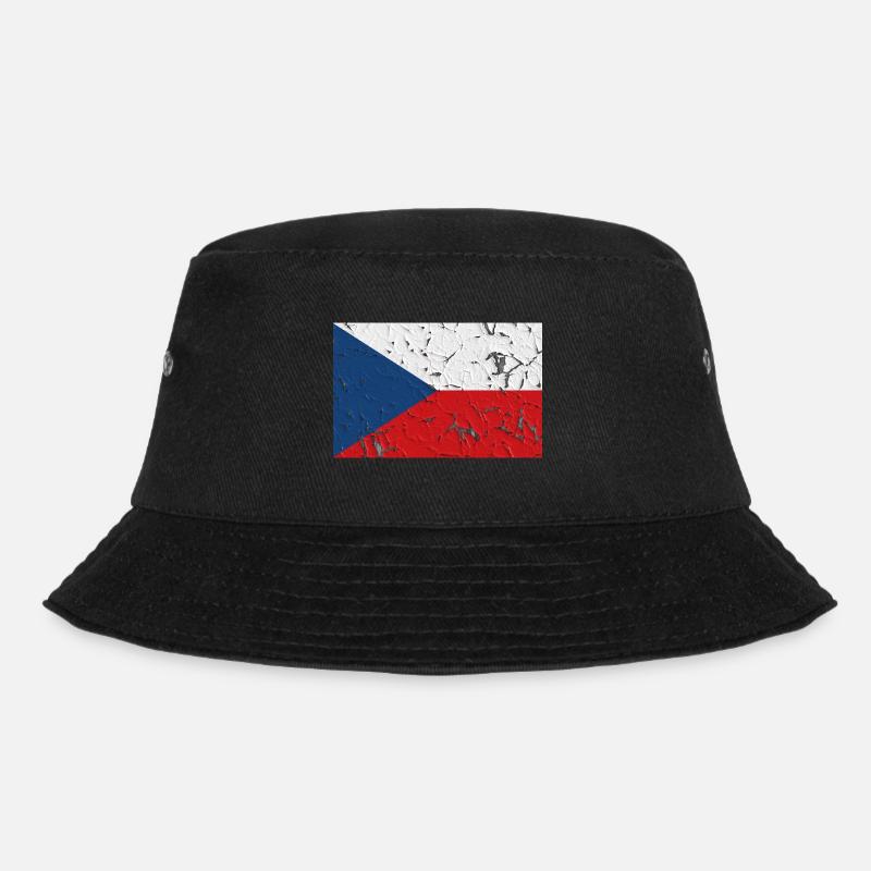 Tschechien - Bucket Hat - Schwarz