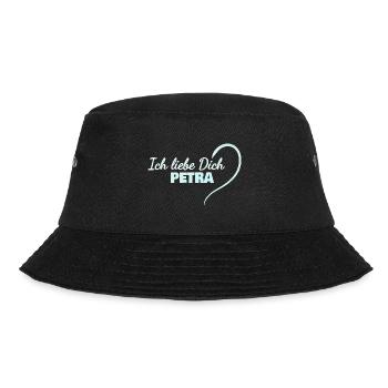 Petra als LiebeDich - Bucket Hat - Schwarz - Vorne - Lela (165cm)