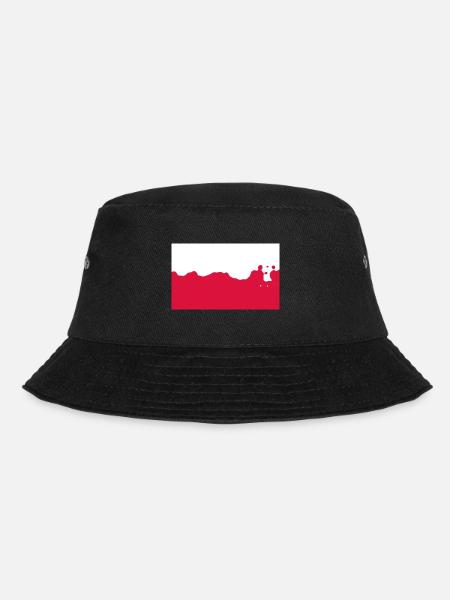 Polen - Bucket Hat - Schwarz
