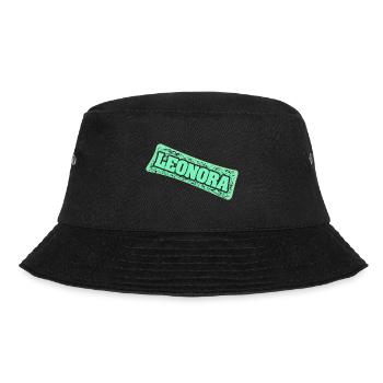 Geschenk für Leonora - Bucket Hat - Schwarz - Vorne - Lela (165cm)