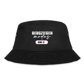 Bergziege servus Alpin Bergwanderung Hüttengaudi - Bucket Hat - Schwarz - Vorne - Lela (165cm)