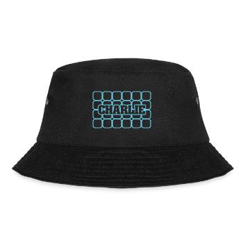 Man's name Charlie - Bucket Hat - black - Front - Lela (165cm)