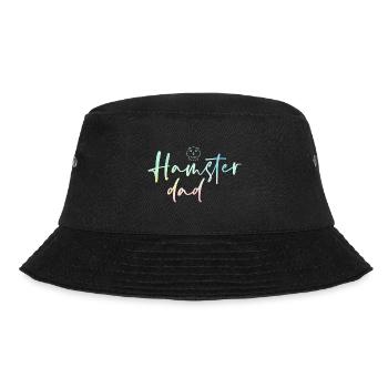Hamster Dad Graphic Hamster Pet Owner Animal Lover - Bucket Hat - Schwarz - Vorne - Lela (165cm)