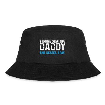 Figure Skating Daddy Ice Skater Figure Skater Piro - Bucket Hat - Schwarz - Vorne - Lela (165cm)