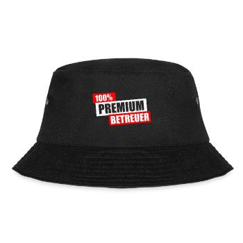 100% Premium Betreuer Kita Babysitter Kindergärtne - Bucket Hat - Schwarz - Vorne - Lela (165cm)