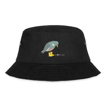 Taube - a heart for pigeons - Bucket Hat - black - Front - Lela (165cm)