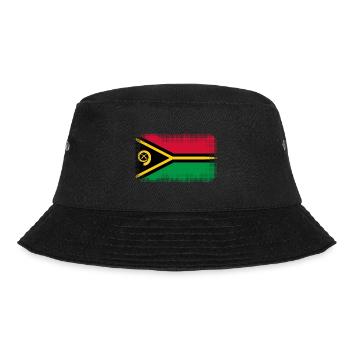 Geschenk für Vanuatu - Bucket Hat - Schwarz - Vorne - Lela (165cm)