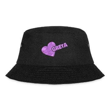 Prinzessin für Greta Krone Krönchen - Bucket Hat - Schwarz - Vorne - Lela (165cm)