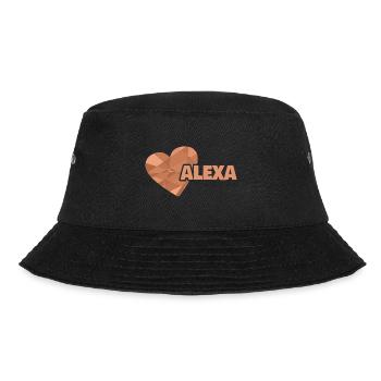 Geschenk für Alexa - Bucket Hat - Schwarz - Vorne - Lela (165cm)