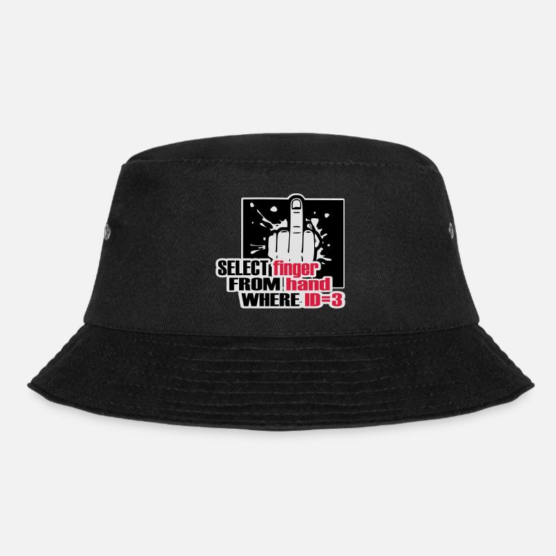 SELECT finger FROM hand - Bucket Hat - black