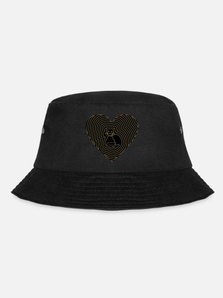 Katzenliebe - Bucket Hat - Schwarz
