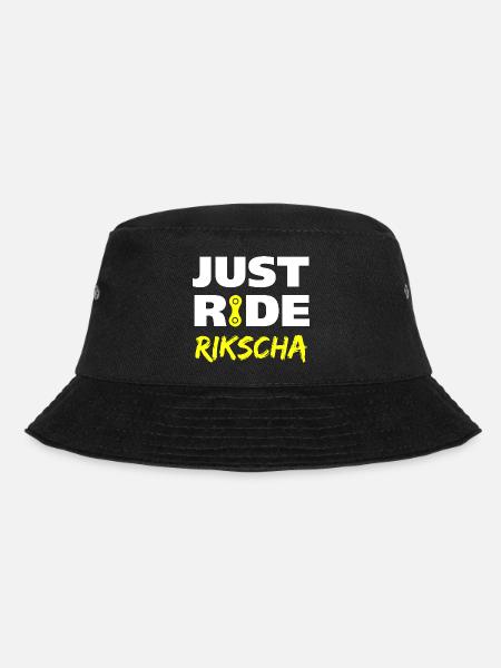 Just ride Rikscha Geschenk - Bucket Hat - Schwarz