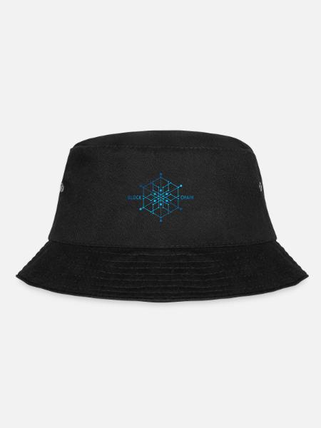 Blockchain Cubic - Bucket Hat - Schwarz