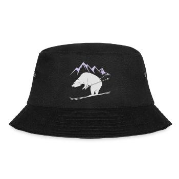 Snowboard Bear - Bucket Hat - Schwarz - Vorne - Lela (165cm)