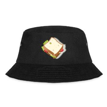 sandwich - Bucket Hat - Schwarz - Vorne - Lela (165cm)