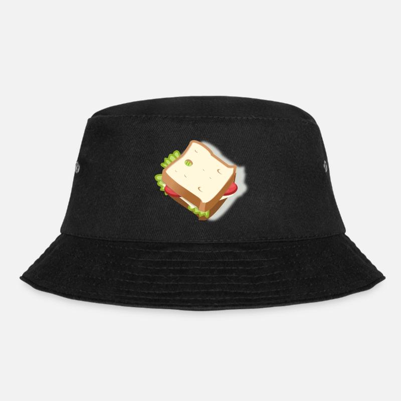 sandwich - Bucket Hat - black