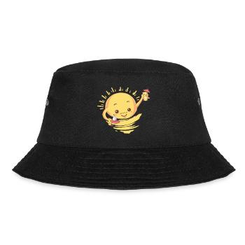 Sommer Cocktail Geschenk - Bucket Hat - Schwarz - Vorne - Lela (165cm)