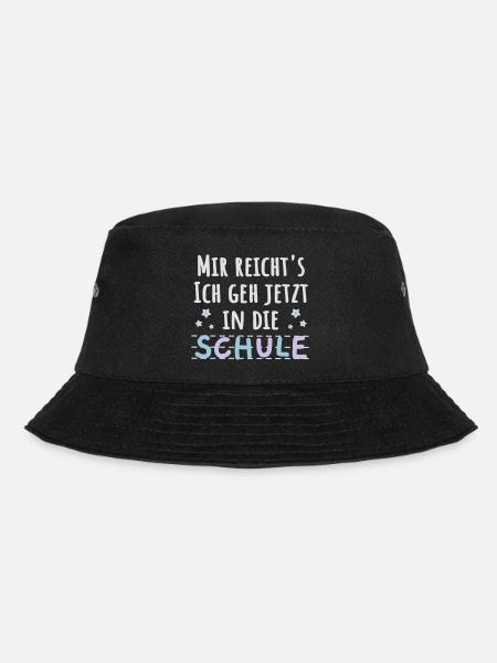 Einschulung Schulanfänger lustiger Spruch - Bucket Hat - Schwarz