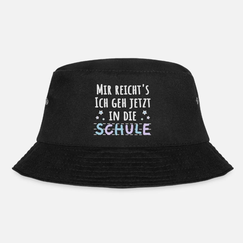 Einschulung Schulanfänger lustiger Spruch - Bucket Hat - Schwarz