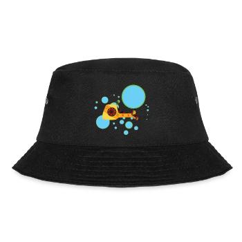Lachs - Bucket Hat - Schwarz - Vorne - Lela (165cm)