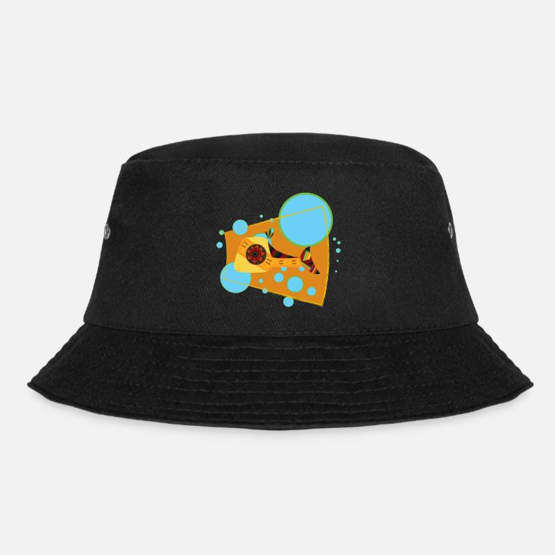 Lachs - Bucket Hat - Schwarz
