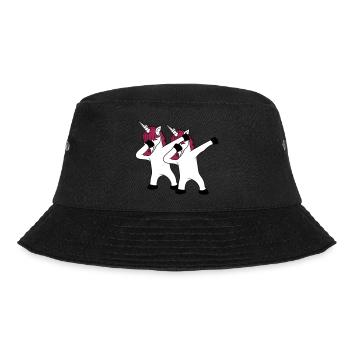 2 freunde team paar crew party feiern club dabbing - Bucket Hat - Schwarz - Vorne - Lela (165cm)