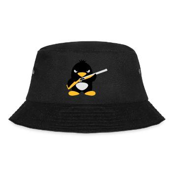 Shotgun Penguin - Bucket Hat - black - Front - Lela (165cm)
