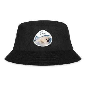 Seal pup seal - Design - Bucket Hat - black - Front - Lela (165cm)