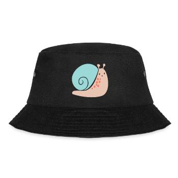 Schnecke - Bucket Hat - Schwarz - Vorne - Lela (165cm)