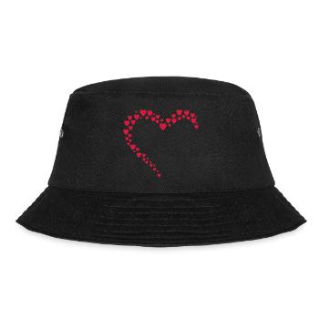 heart - Bucket Hat - black - Front - Lela (165cm)