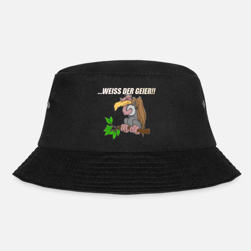 Weiss der Geier - Bucket Hat - Schwarz