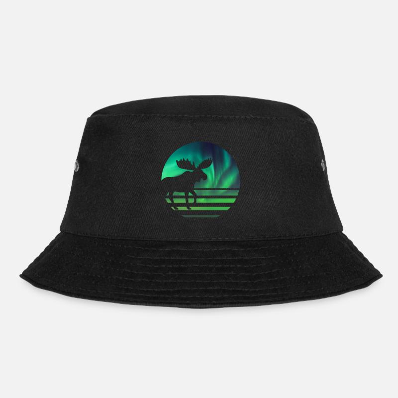 Elch - Bucket Hat - Schwarz
