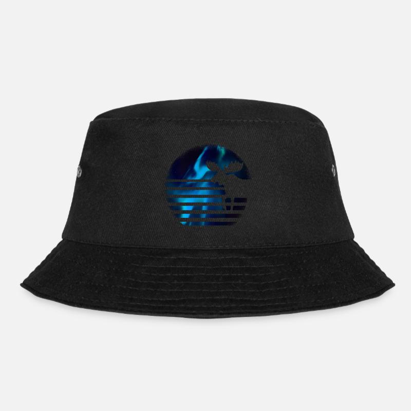 Elch - Bucket Hat - Schwarz
