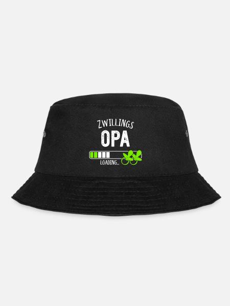 Zwillingsopa Loading Opa Großvater Zwillinge - Bucket Hat - Schwarz