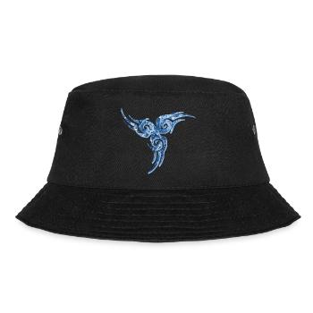 keltisches symbol 17 e 206 - Bucket Hat - Schwarz - Vorne - Lela (165cm)