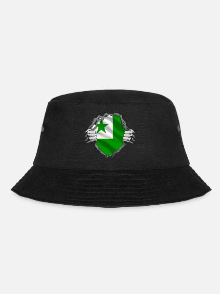 Esperanto ist die Sprache der Freundschaft. - Bucket Hat - Schwarz