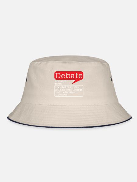Debate - Bucket Hat - ecru/navy - Front