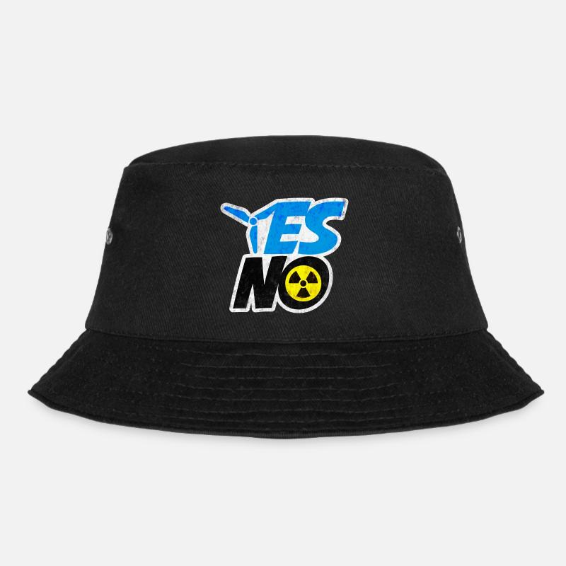 YES Windenergie NO Atomenergie | Umweltschutz - Bucket Hat - Schwarz